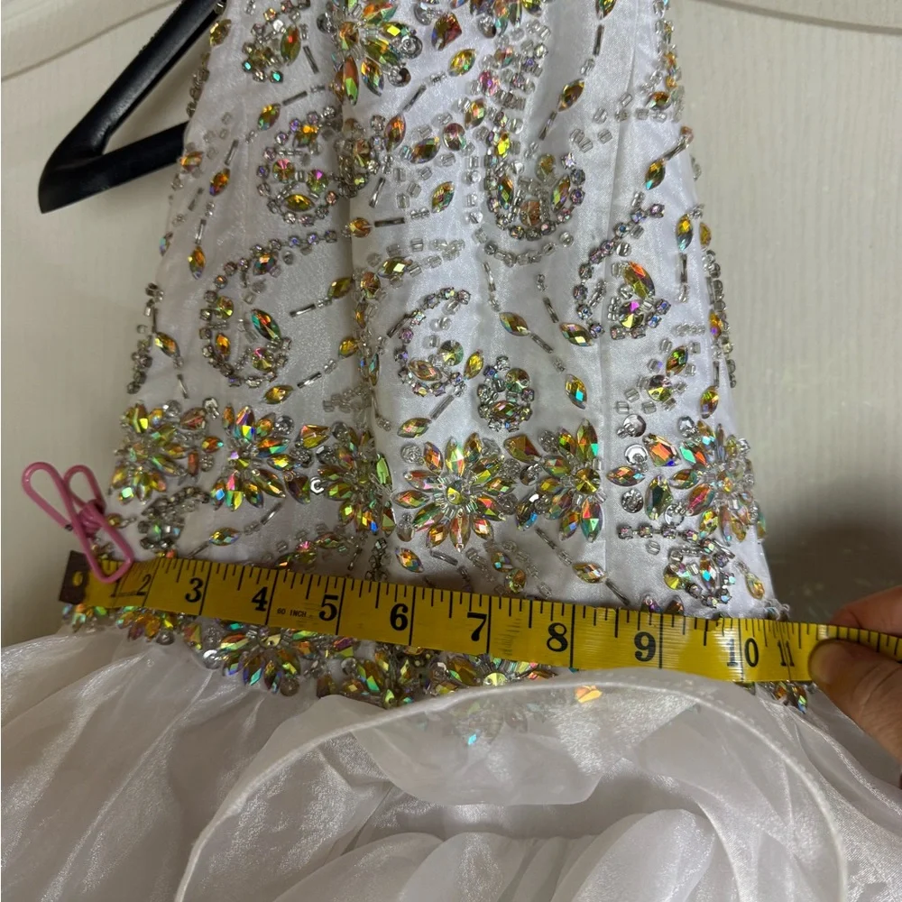 Little Rosie beautiful white pageant gown - Picture 7 of 10